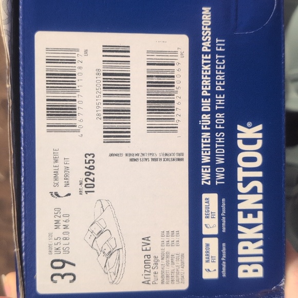 Birkenstock Arizona EVA Pure Sage size 39 US FEMALE 8 MALE 6 Narrow Fit - Picture 2 of 5